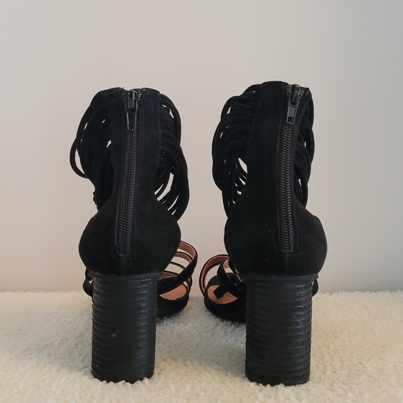 Jeffrey Campbell Despina Strappy Sandal Heel Shoes Black Size 8.5 - Picture 4 of 10